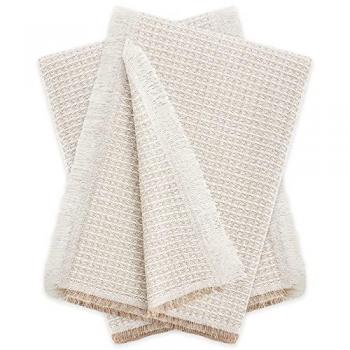 Pack 2 Plaids Multiusos Nido de Abeja 180x260 cm Beige - Fundas para Sofá y Mantas para Cama