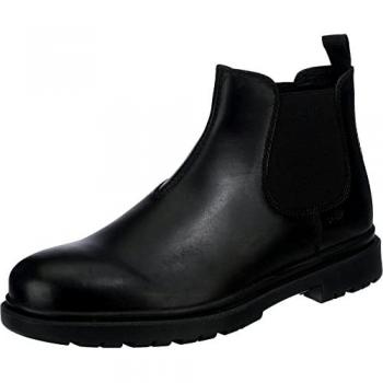 Botines Geox Beatles de piel nobuk negro para hombre, talla 42