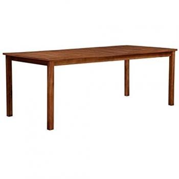vidaXL Mesa de Comedor Jardín Rectangular Terraza Patio Madera Acacia Maciza