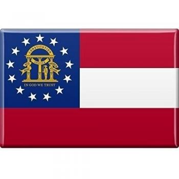 Botón magnético con motivo - GEORGIA Estado de Estados Unidos - Talla Aprox. 8cm x 5,5cm - 37110 - Imanes de cocina