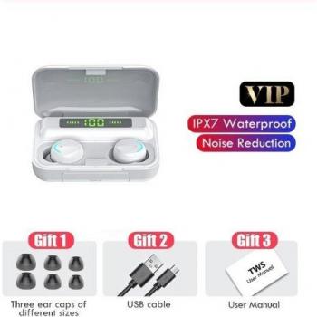 Auriculares TWS Mini Inalámbricos Bluetooth 5.0 Deportivos IPX7 Impermeables con Sonido Estéreo HiFi y Batería de 2000 mAh