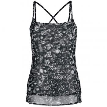 Full Volume by EMP Iridescent Top Mujer Negro XL