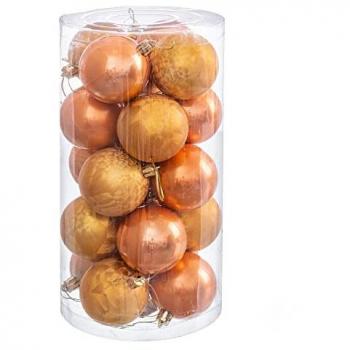 Bolas de Navidad Plata Plástico 6 x 6 x 6 cm (12 Unidades)