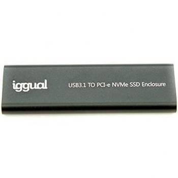 iggual IGG317020 Caja Externa USB-C 3.1 para SSD M.2 NVMe y SATA