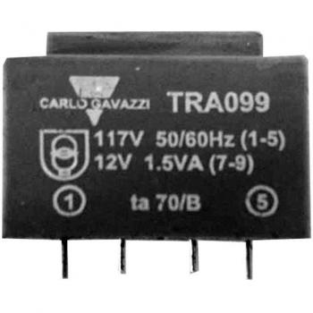 Transformador incapsulato de cartas 117 V/12 V 1,5 va Estaño Gavazzi tra099
