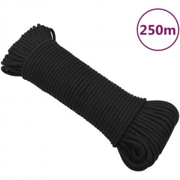 Cuerda de barco polipropileno negra 4 mm 250 m