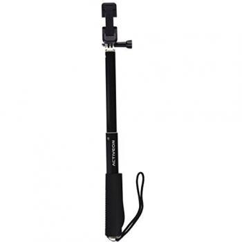 Activeon - Acm15bss Bluetooth Selfie Stick para gopro Action Camera Plateado/Negro