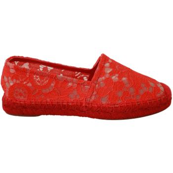 Dolce & Gabbana Red Viscose Espadrilles Flat Shoes - EU37/US6.5