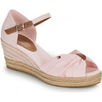 Tommy Hilfiger Women's Basic Open Toe Mid Wedge - Whimsy Pink - UK6 EU39 US8.5
