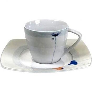 TAZA CAFE MOKA CON PLATO FLORS