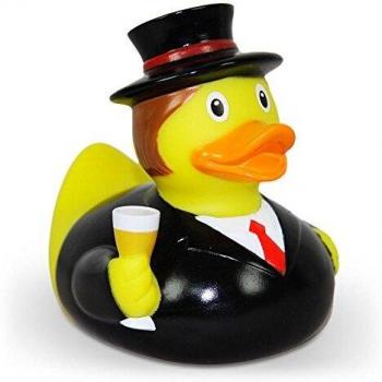 Patito de Goma Novio Pato, Pato de Goma, Patito, Pato de Baño, Pato de Chirrido, Figura Coleccionable, Juguete de Baño, LiLaLu, 1969