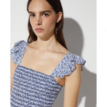 Easy Wear - Top de tirantes con nido de abeja