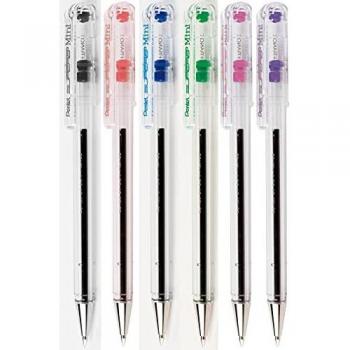 Pentel BK77S Superb - Bolígrafo de punta redonda, surtido, 6 unidades