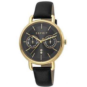 Esprit Gold Quartz Leather Strap Women's Watch ES1L179L0045
