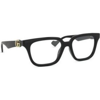 Gucci GG1536O 005 53 Stylish Eyeglasses Frame, Black, Unisex, Size: ONE SIZE