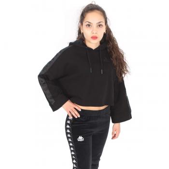 Kappa Authentic Allas Women's Black Hoodie Sweatshirt