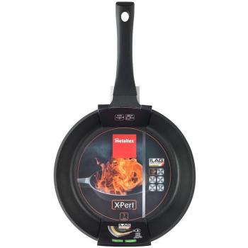 Metaltex XPERT - Sartén Aluminio Fundido, 28 cm, antiadherente 3 capas, Full Induction válido para todo tipo de cocinas