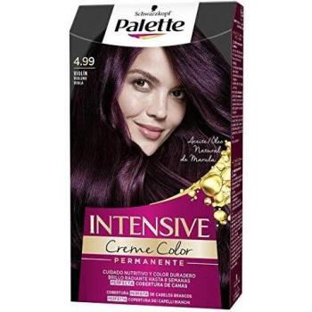 Schwarzkopf Palette Intensive Creme Color - Tono 4.99 cabello Violín - Coloración Permanente de Cuidado con Aceite de Marula – Óptima cobertura de canas – Color duradero hasta 8 semanas