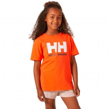 Camiseta de niños Helly Hansen Jr HH Logo naranja