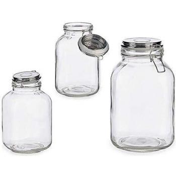 Vivalto S3606121 Tarro Vidrio 3 L, 14 x 24 x 14 cm, Glass
