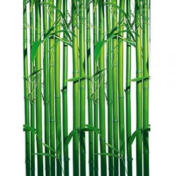 De madera de bambú - Foto-papel pintado de papel tapiz 183 x 254 cm - 4 piezas de colour de pestaña son un diseño de paquete de pegamento y una cinta adhesiva e instrucciones de uso. Fabricado en Alemania.