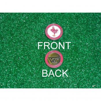 Virginia Tech University Golf starstills solo marcador de bola
