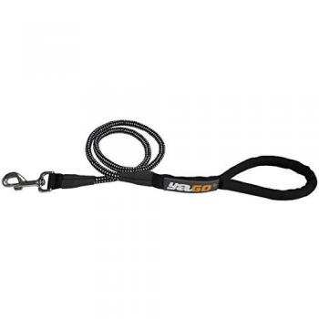 Correa Deportiva de Nylon Negra para Perros - Longitud 1,20m