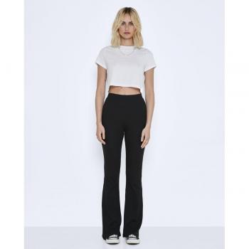 Pantalones de tela Noisy May Pasa Flared para mujer en color negro