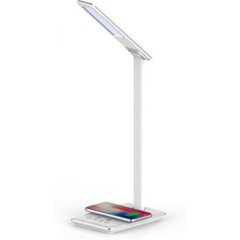 IMPERII ELECTRONICS Lampara led con cargador inalambrico blanca