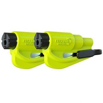 Resqme GBO-RQM-YELLOWFLUO Herramienta Rompecristales, Amarillo Fluorescente, 2 Unidades