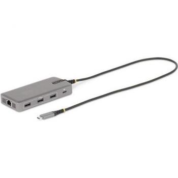 StarTech.com USB-C Triple Monitor Multiport Adapter Dual 4K 60Hz + 4K 30Hz HDMI & DisplayPort 3-Port USB 10Gbps Hub 100W PD Pass-Through GbE Travel Dock Windows &