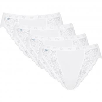 SLOGGI Women's Thai Chic Briefs 4-Pack (White)