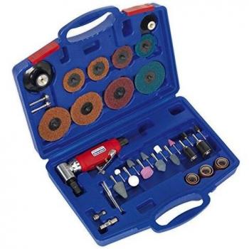 Lijadora Angular de Aire Comprimido SEALEY GSA674K Kit de 42 Piezas