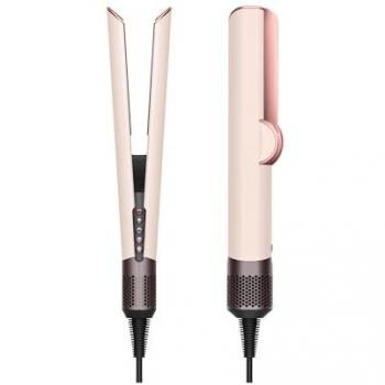 Plancha de pelo Dyson Airstrait™ Ceramic Pink y Oro Rosado con tecnología de vapor, ajustes LCD y apagado automático