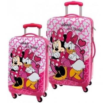 Disney Minnie & Daisy Nice Day Juego de Maletas, 67.54 Litros, Color Rosa