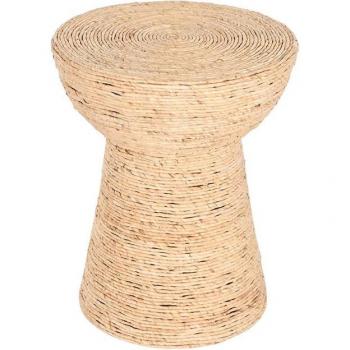 Mesa auxiliar de fibra de maíz Marrón claro Home ESPRIT 42 x 42 x 51 cm