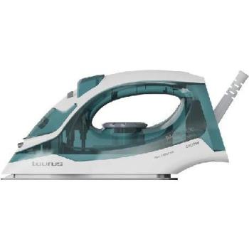 Plancha de Vapor Taurus Baltic 2400W con Suela Teflón, Golpe de Vapor 130 g/min, Vapor Continuo 35 g/min, Depósito 250ml, Antical y Autolimpieza, Verde