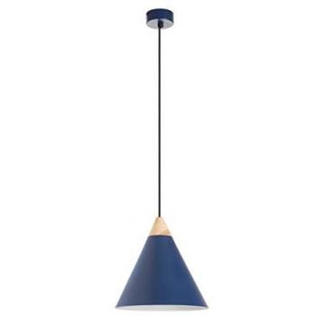 Lámpara de Techo Colgante Oda - Acero y Madera, LED E27 60W, IP20, Uso Interior