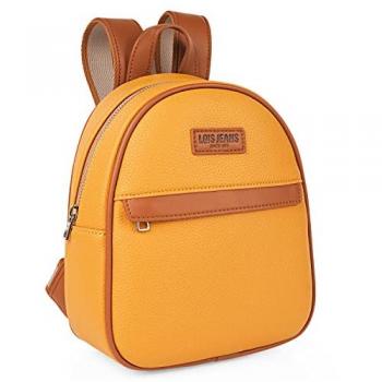 Mochila Bolso Casual Mujer Lois Antirrobo Mostaza 319399
