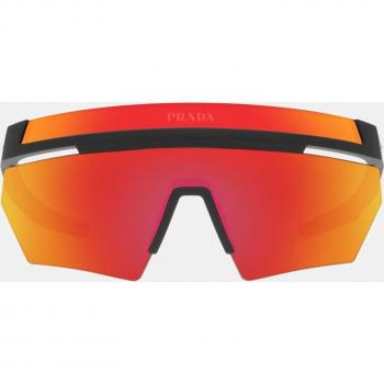 Prada Linea Rossa PS01YS 1BO02U Men's Geometric Sunglasses Black Size 144