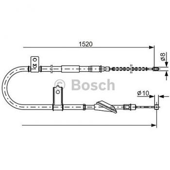 Cable de freno de mano BOSCH 1 987 477 613 para Hyundai Atos