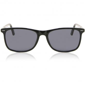 SmartBuy Collection Rectangle Full Rim Plastic Men's Prescription Sunglasses Black Size 54