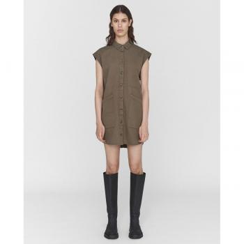 Noisy May - Vestido corto con cuello camisa
