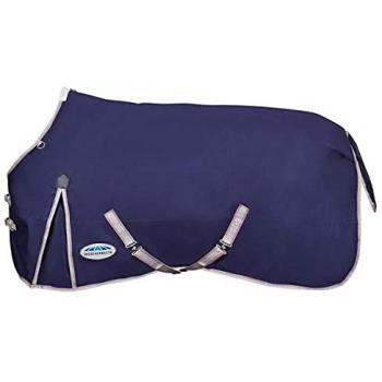 Manta Exterior para Caballos Weatherbeeta Comfitec Essential Lite Plus 50g Azul Marino/Plata/Rojo