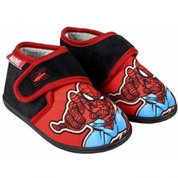 Artesania Cerda Zapatillas De Casa Media Bota Spiderman, Niño, Negro