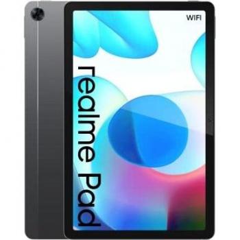 realme Pad, WiFi Tablet, 2K Display 10,4 Pulgadas WUXGA+, Quad Speakers Dolby, MTK Helio G80, Batería de 7100mAh, Quick Charge 18W, Cuerpo Metálico,6.9mm, Android11, 6GB+128GB, up to 1TB, Grey