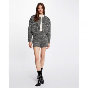 Short de mujer recto con hilos metalizados Morgan
