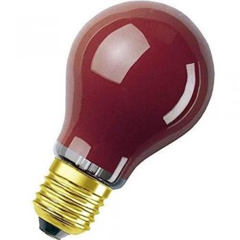 OSRAM Decorativa Bombilla Incandescente, E27, 11 watts, Rojo, 1 Unidad
