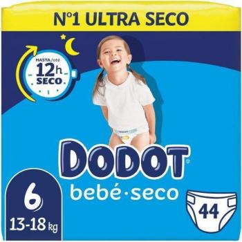 Dodot Bebé-Seco Pañales Talla 6, +13 kg, 44 Unidades