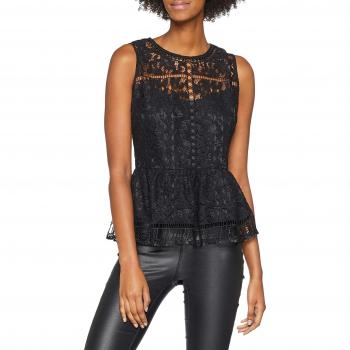 GUESS Helena, Camiseta de Tirantes para Mujer, Negro